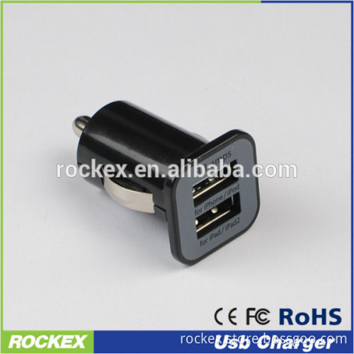 high quality 2.1a dual usb battery car charger for phone
